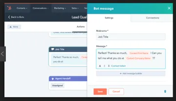 Miniatura HubSpot Chatbot