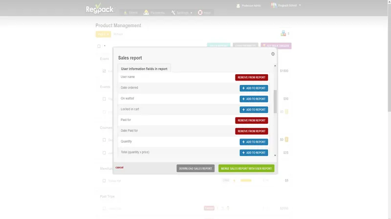 Regpack Eventos