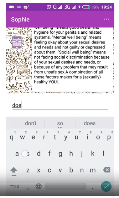 Sophie Chatbot